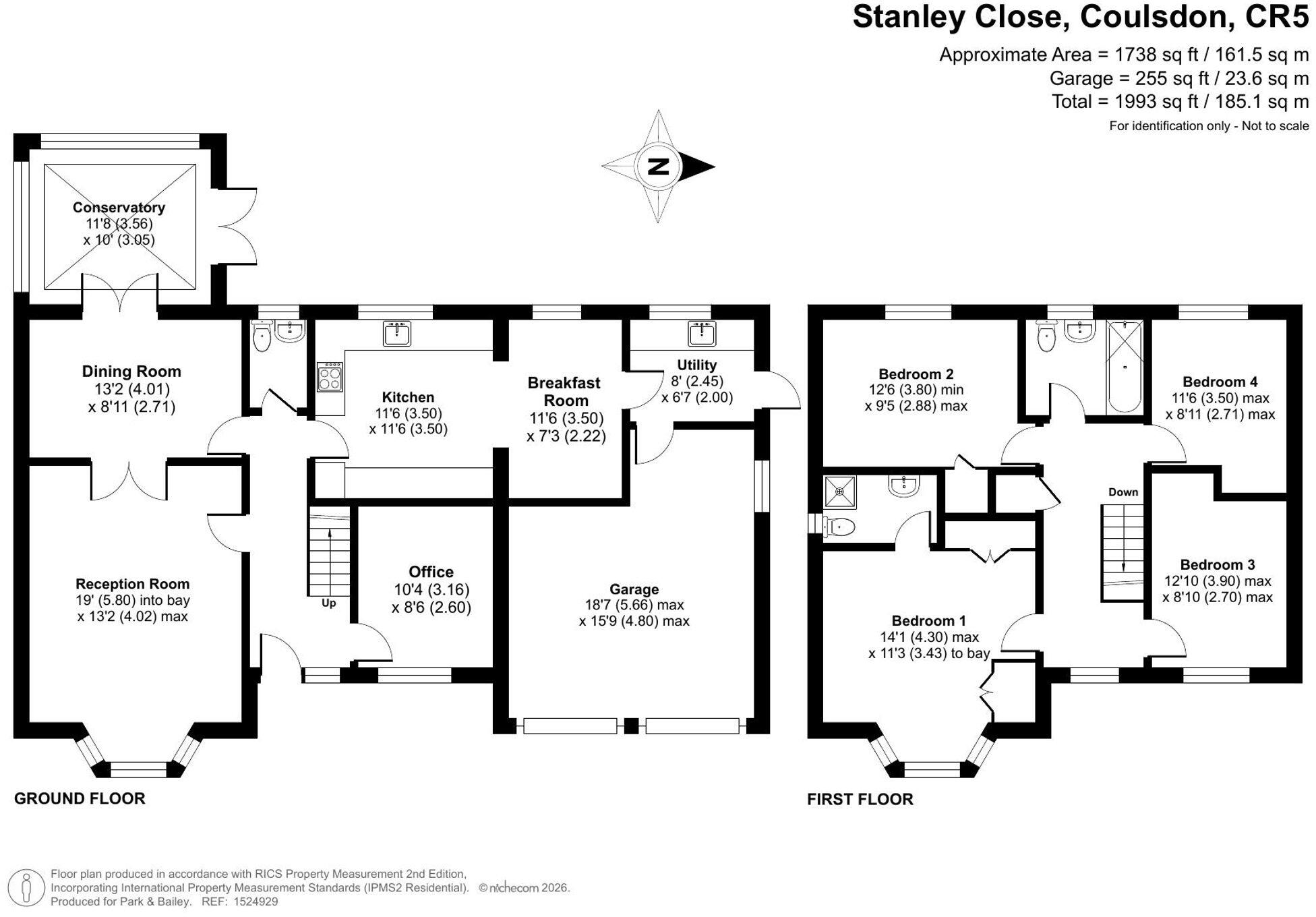 Stanley Close, Coulsdon, CR5 floorplan