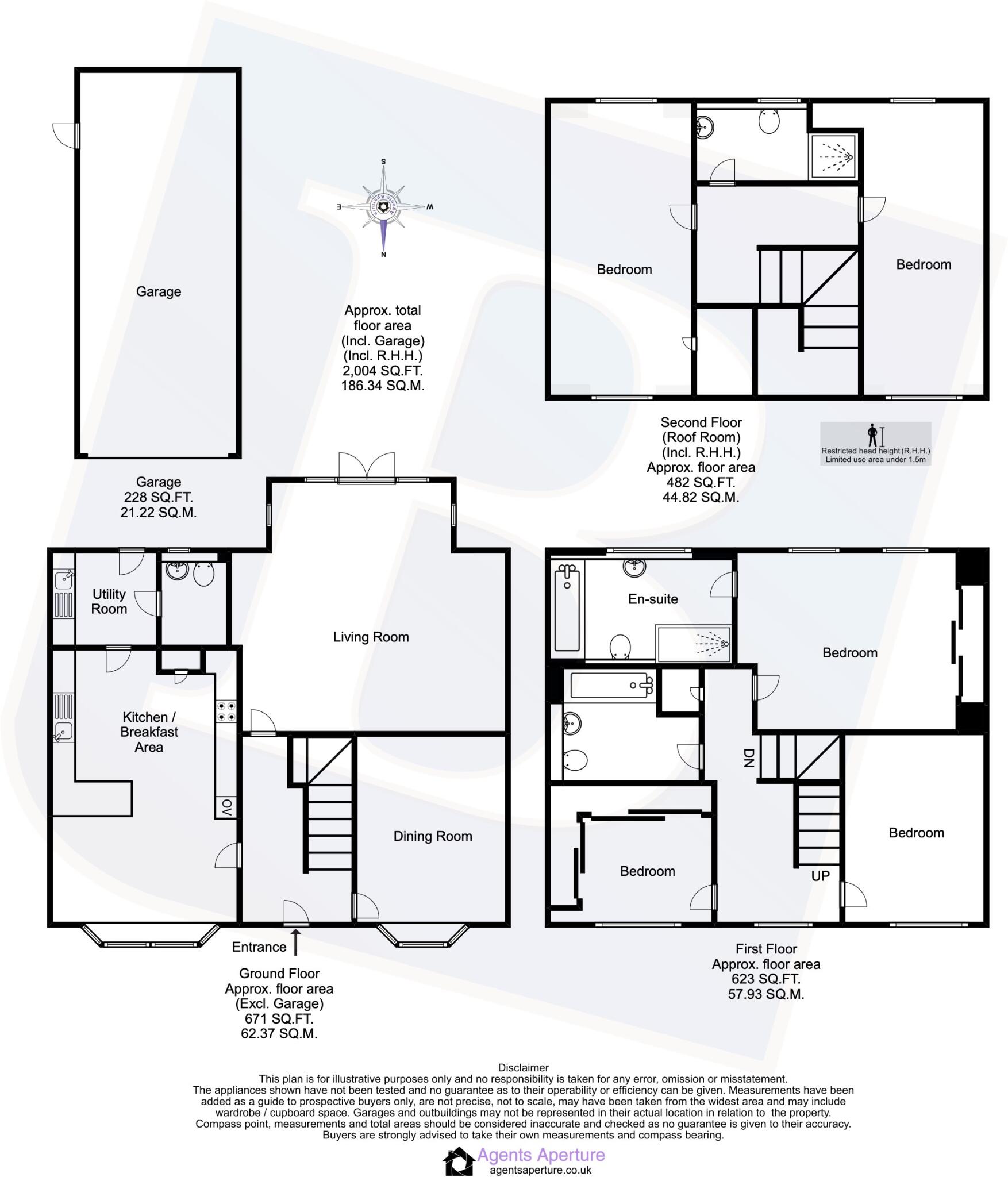Claremont Crescent, Rayleigh, Essex, SS6 floorplan