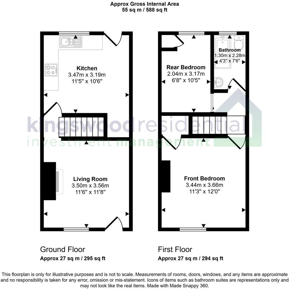 Park Street, Mansfield Woodhouse, NG19 8ED floorplan
