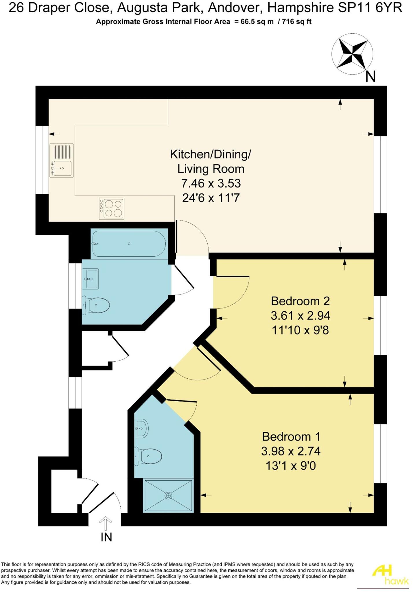 Draper Close, Andover, SP11 floorplan