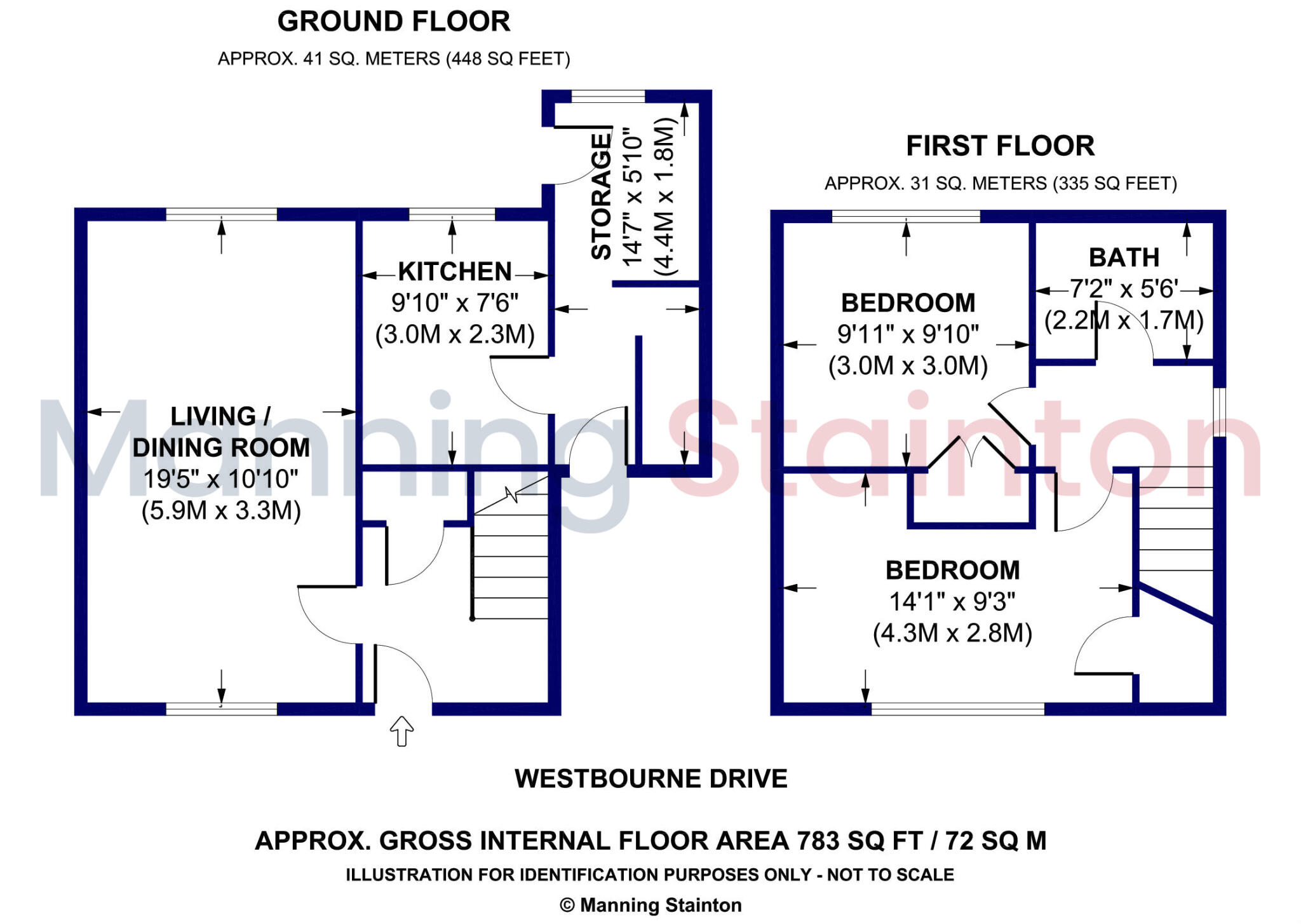 Westbourne Drive, Garforth, Leeds, West Yorkshire floorplan
