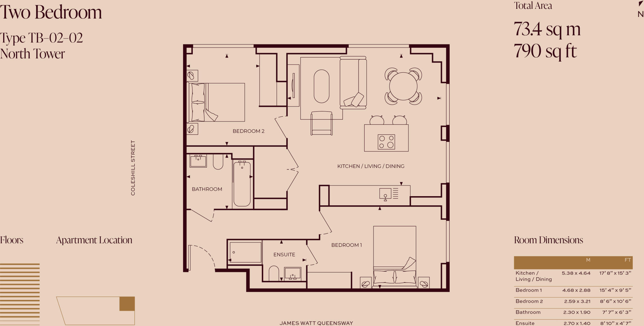 One Eastside, 2 Jennens Road Birmingham B4 floorplan