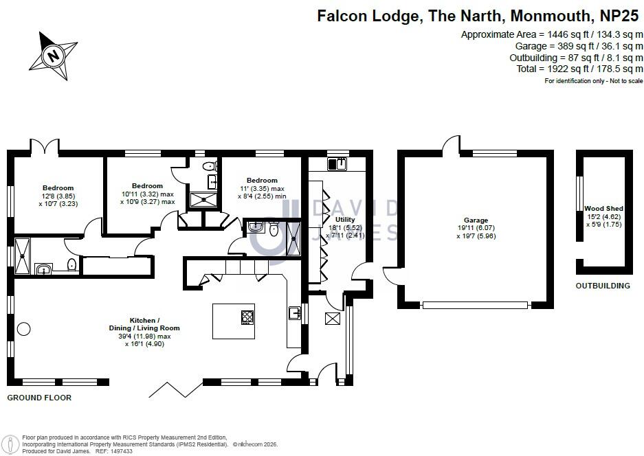 The Narth, Monmouth, Monmouthshire, NP25 floorplan
