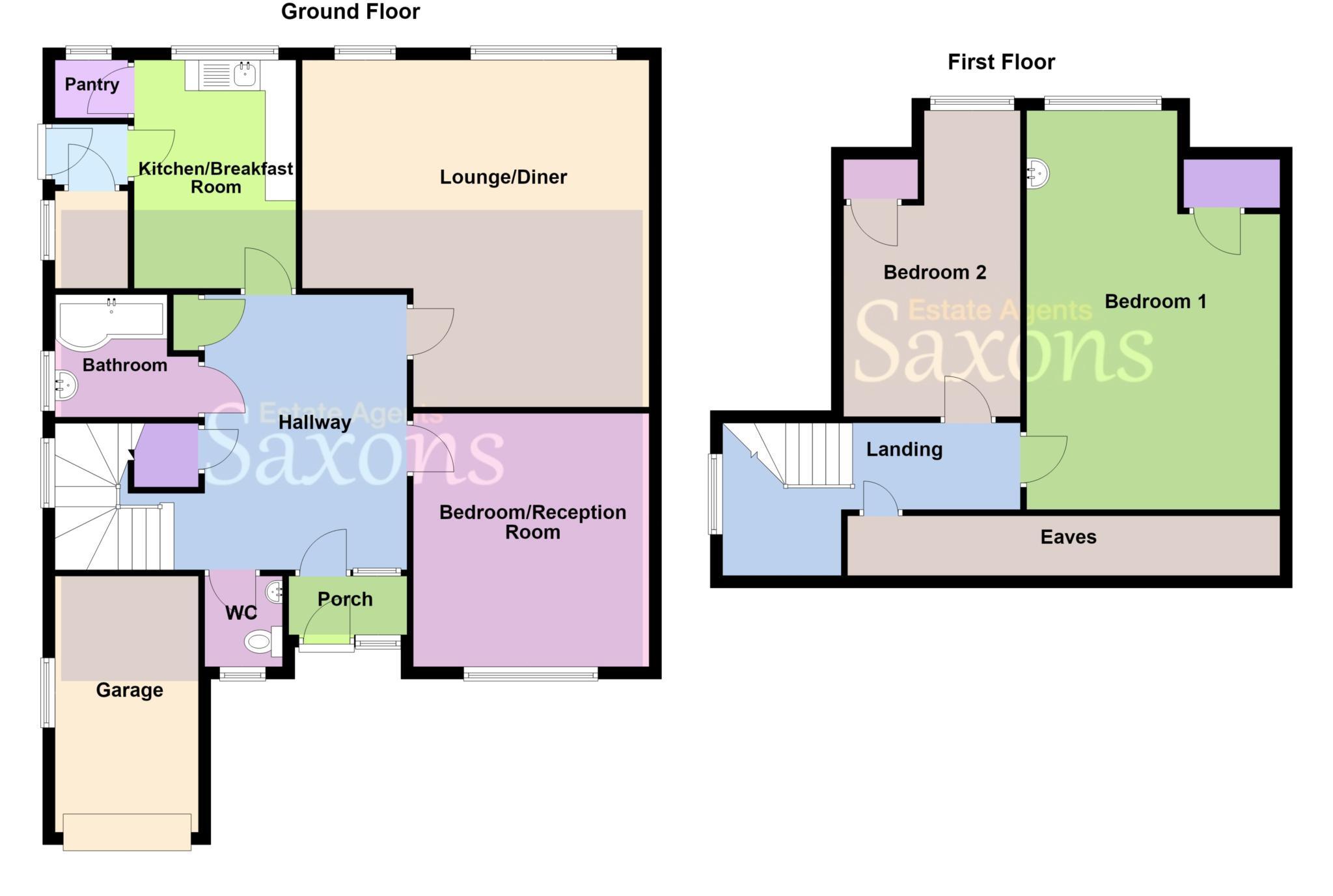 The Paddocks, Uphill Village floorplan