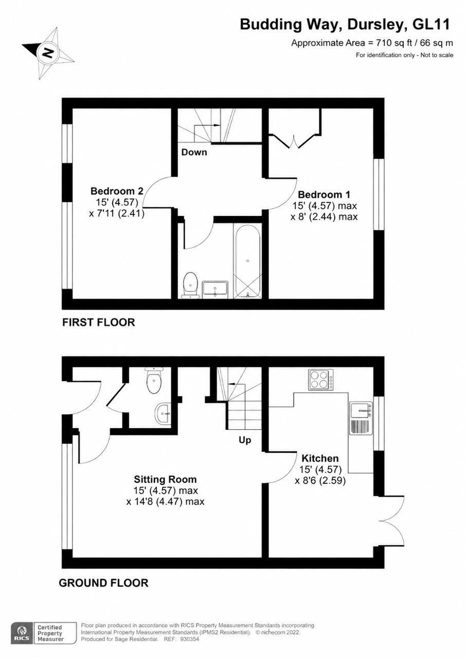 91, Budding Way, Dursley, GL11 5BE floorplan