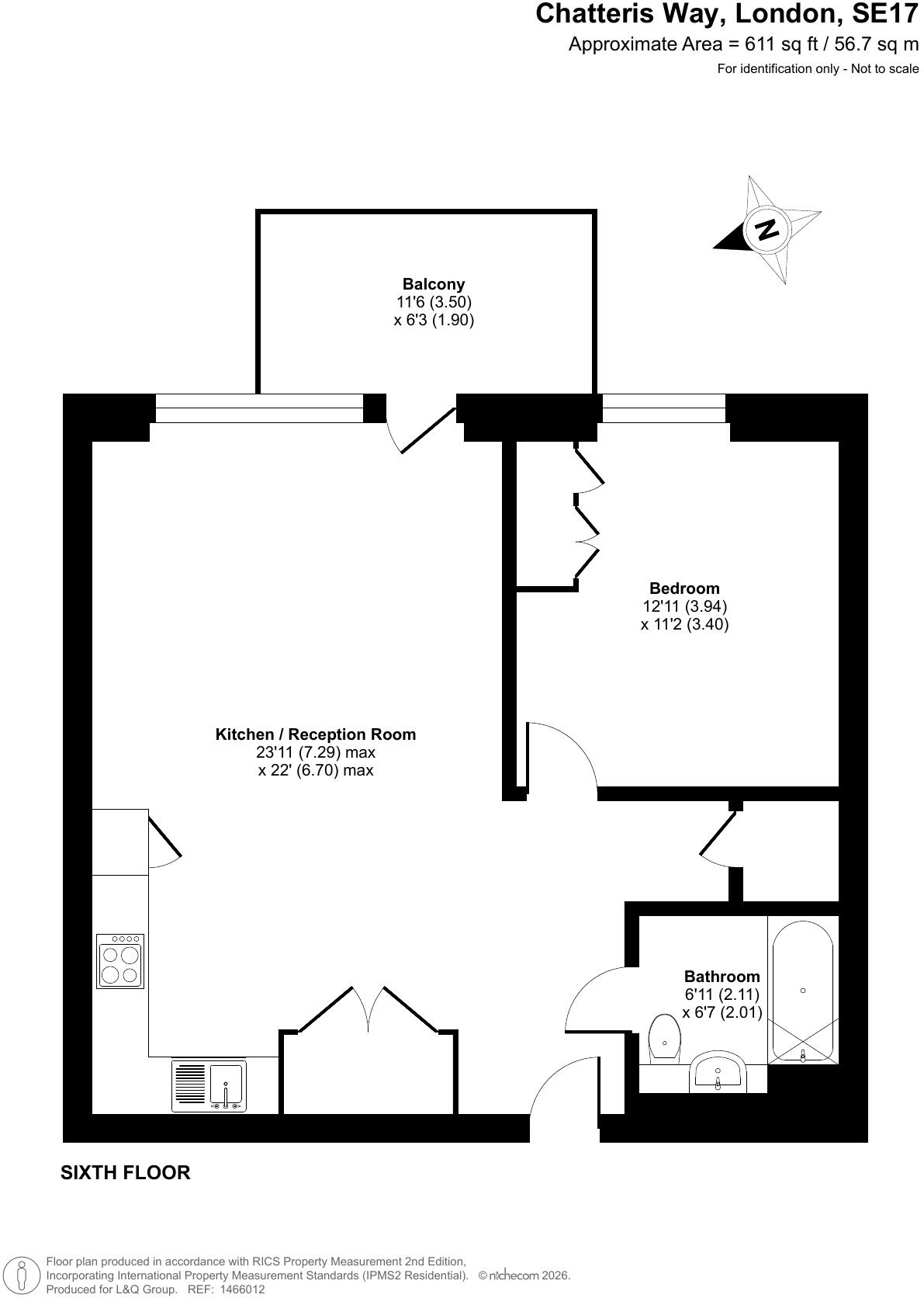 London SE17 1GX, London, SE17 1GX floorplan