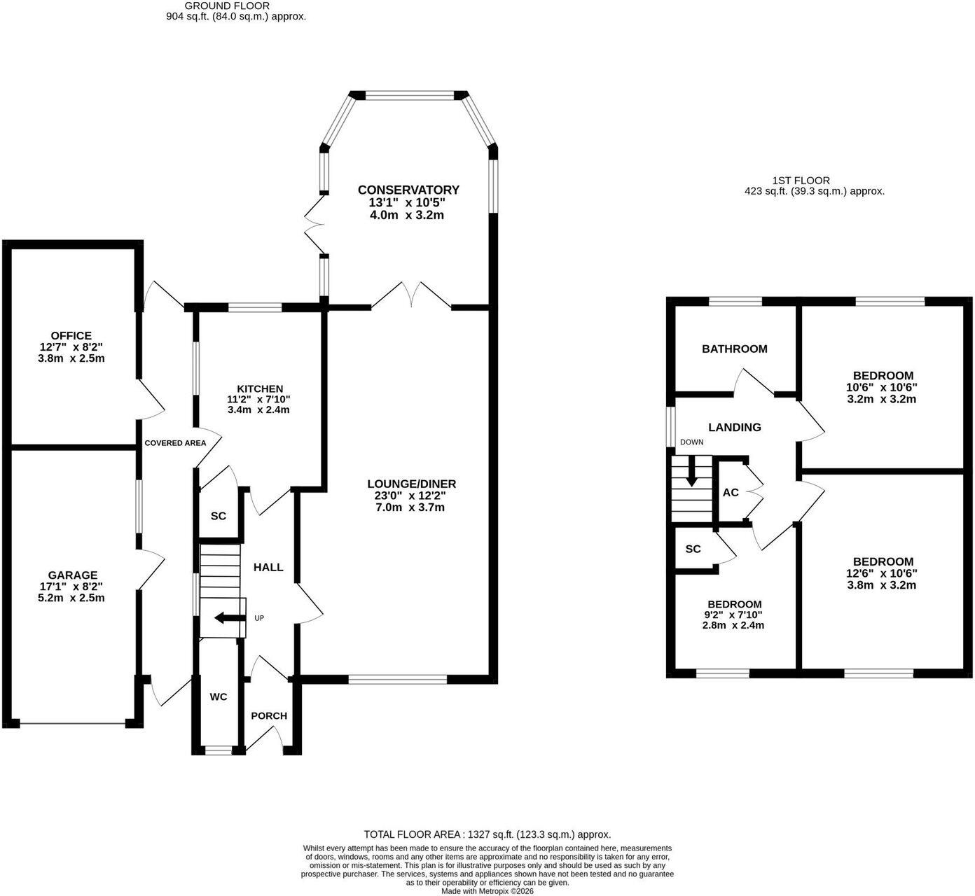 Cinques Road, Gamlingay SG19 3NJ floorplan