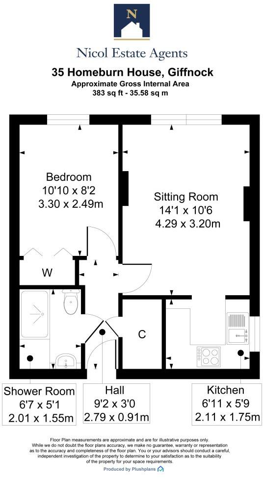 Homeburn House, Giffnock floorplan