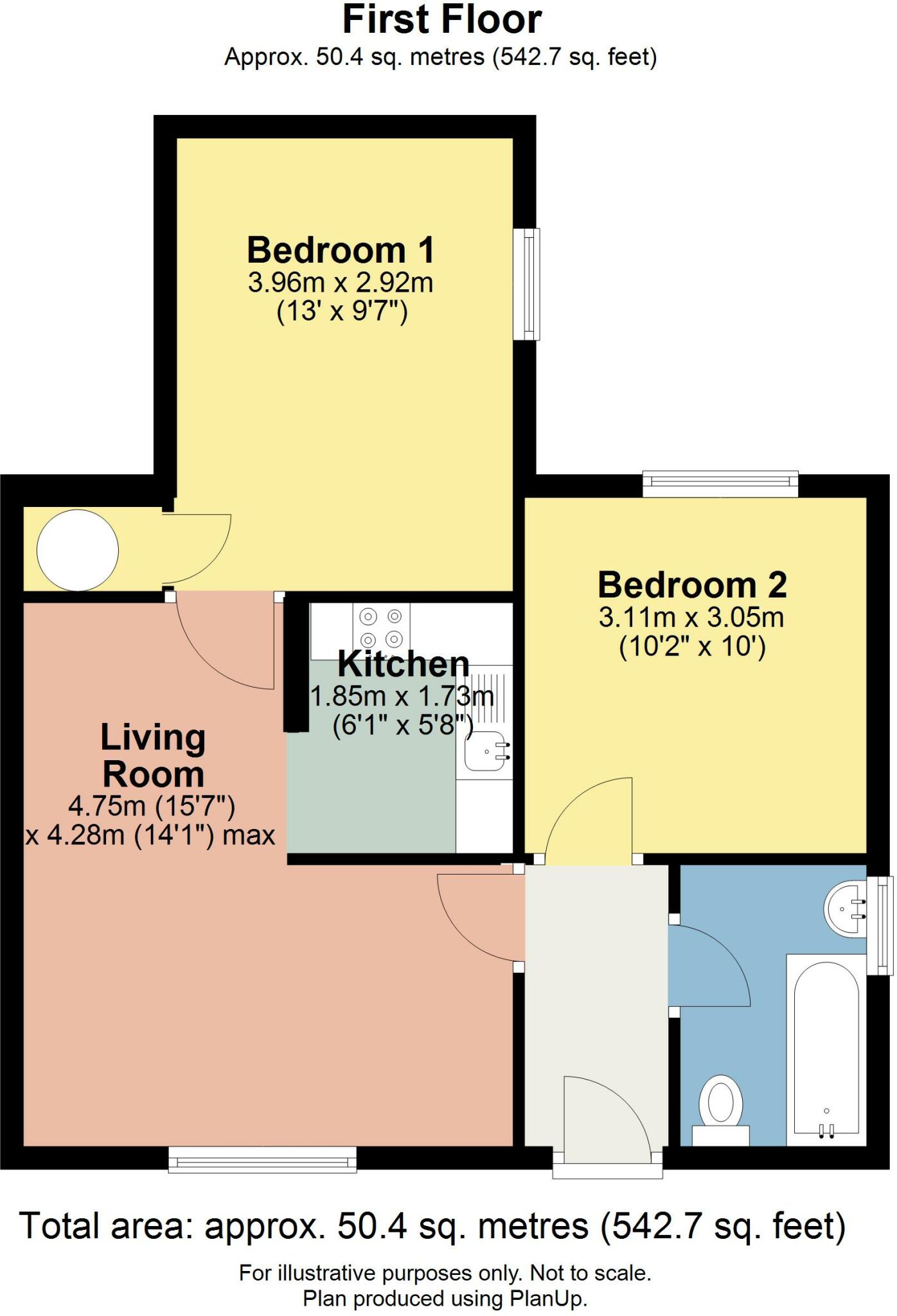 46 Quarry Rigg, Bowness-on-Windermere, LA23 3DT floorplan