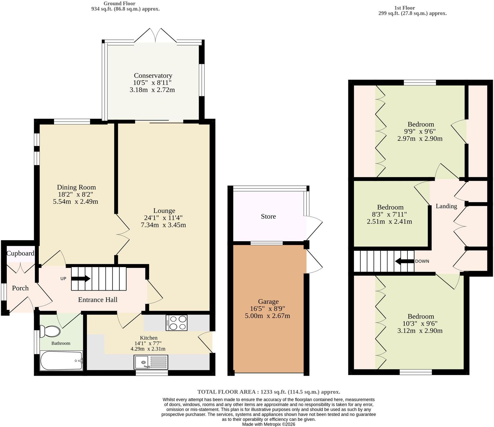 Hammond Close, Sprowston floorplan