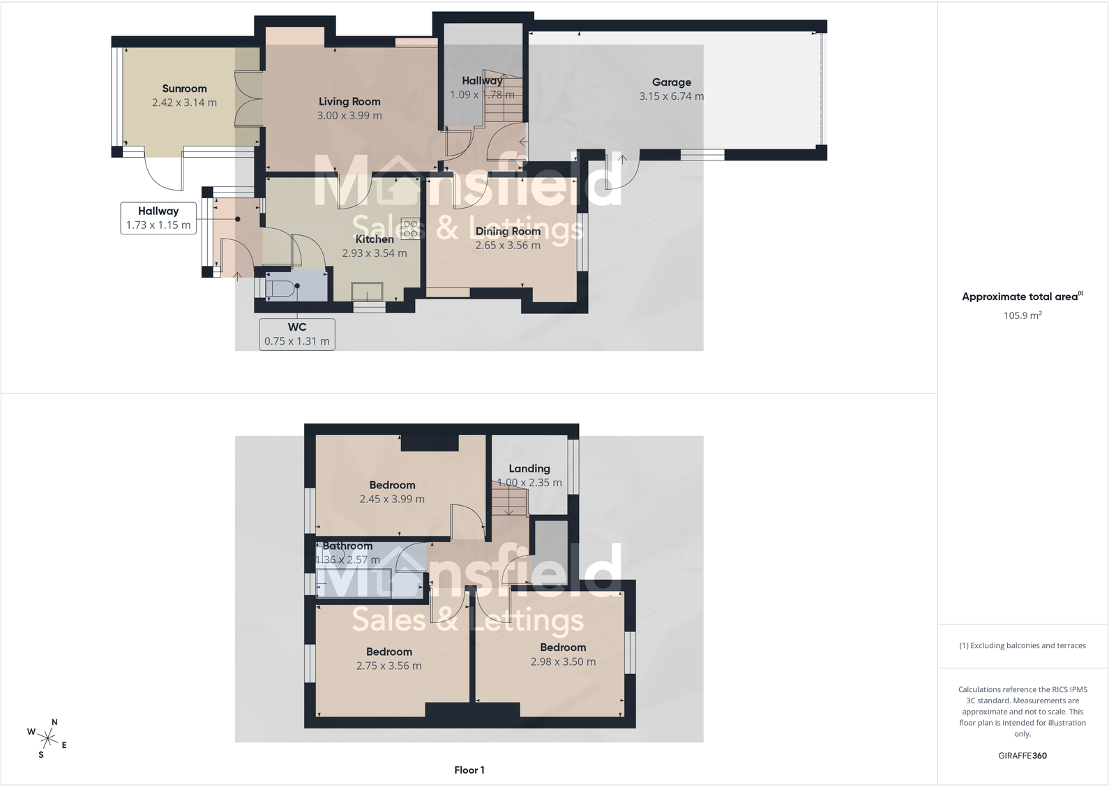 New Terrace, Pleasley, Mansfield, NG19 7PY floorplan