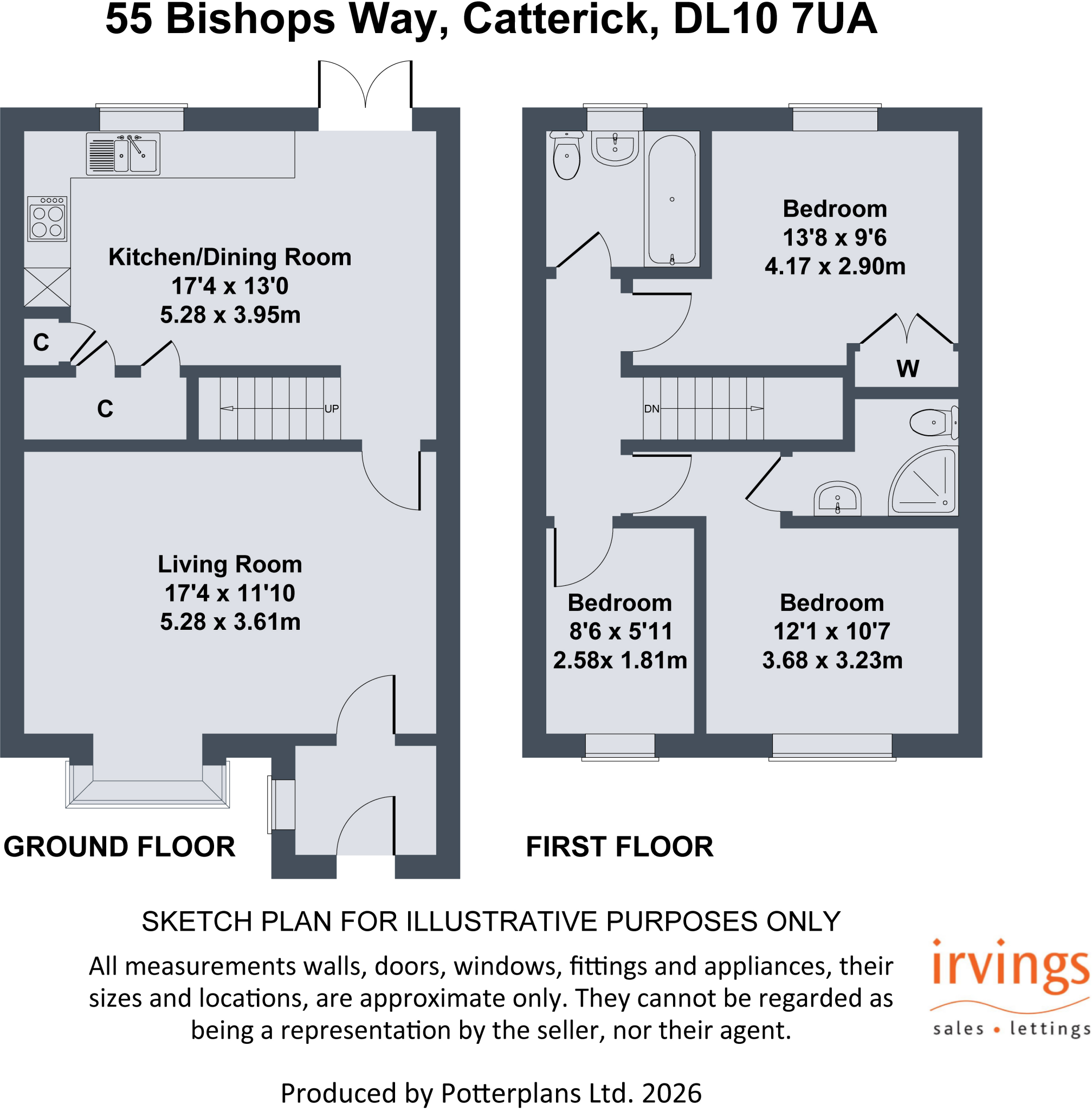 Bishops Way, Catterick floorplan