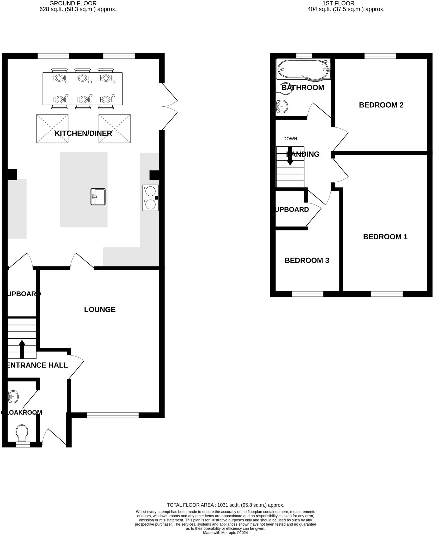 Barberry Drive, Chard, Somerset, TA20 floorplan