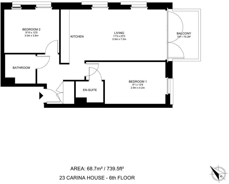Carina House floorplan
