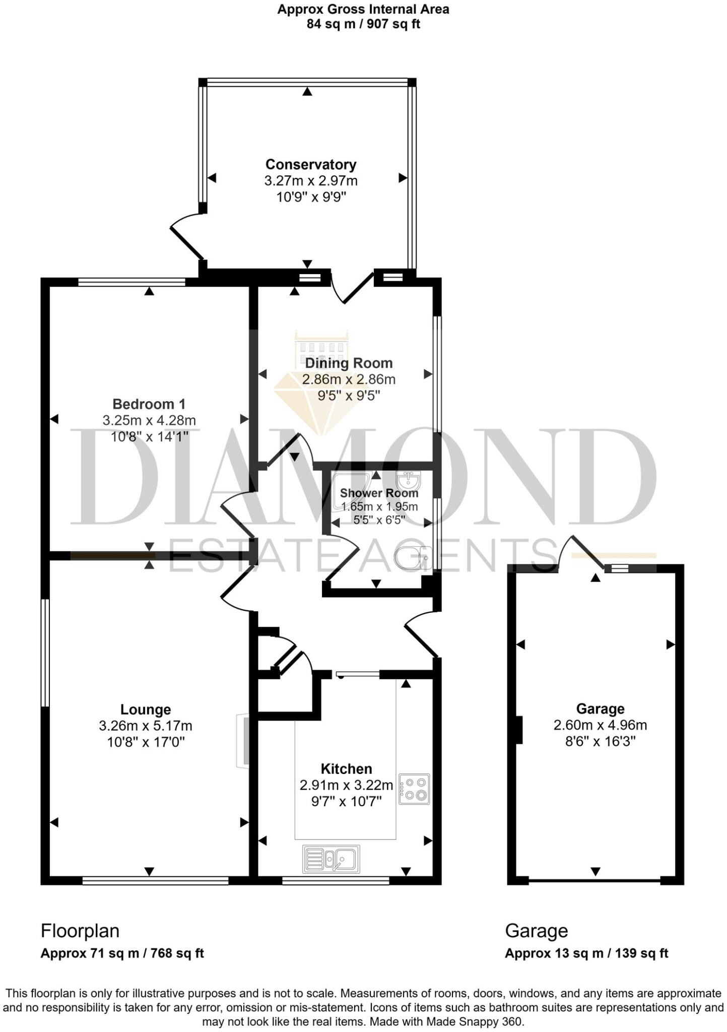 Rosse Road, Tiverton, EX16 floorplan