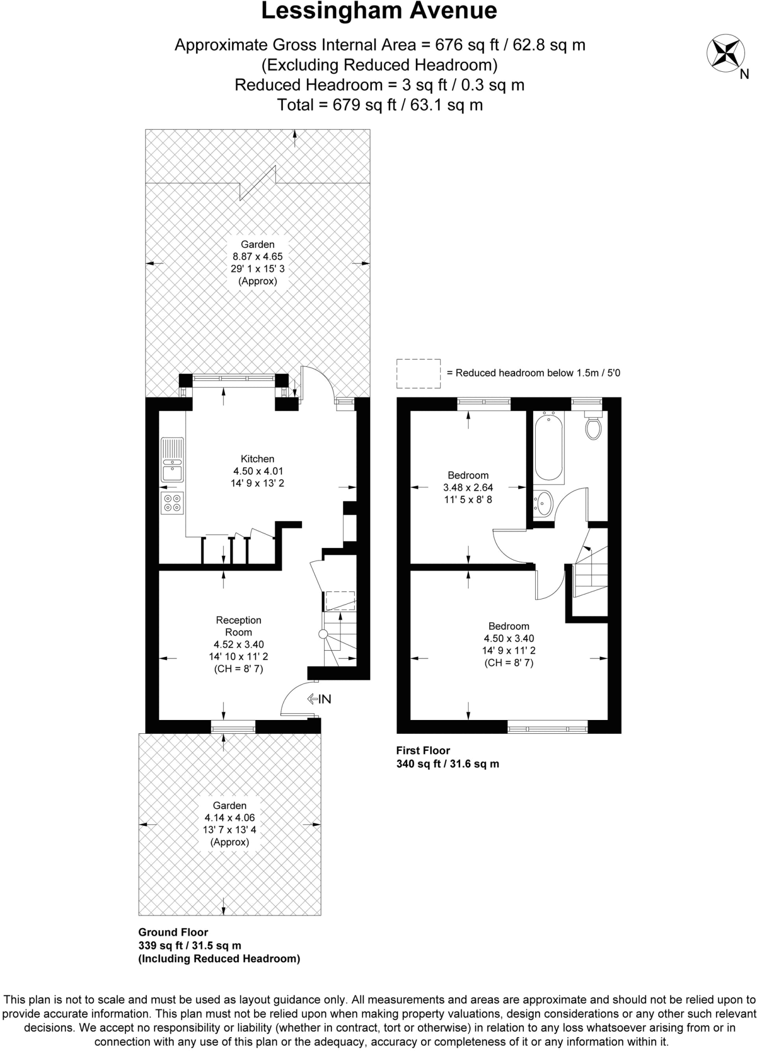 Lessingham Avenue, London, SW17 floorplan