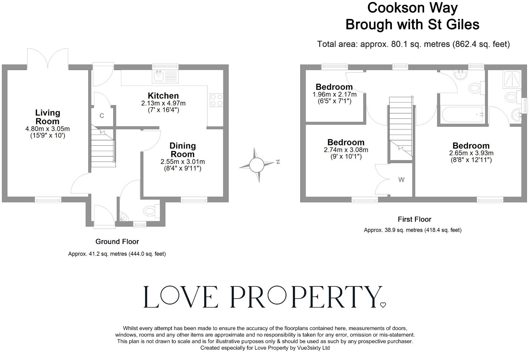 Cookson Way, Brough with St. Giles floorplan