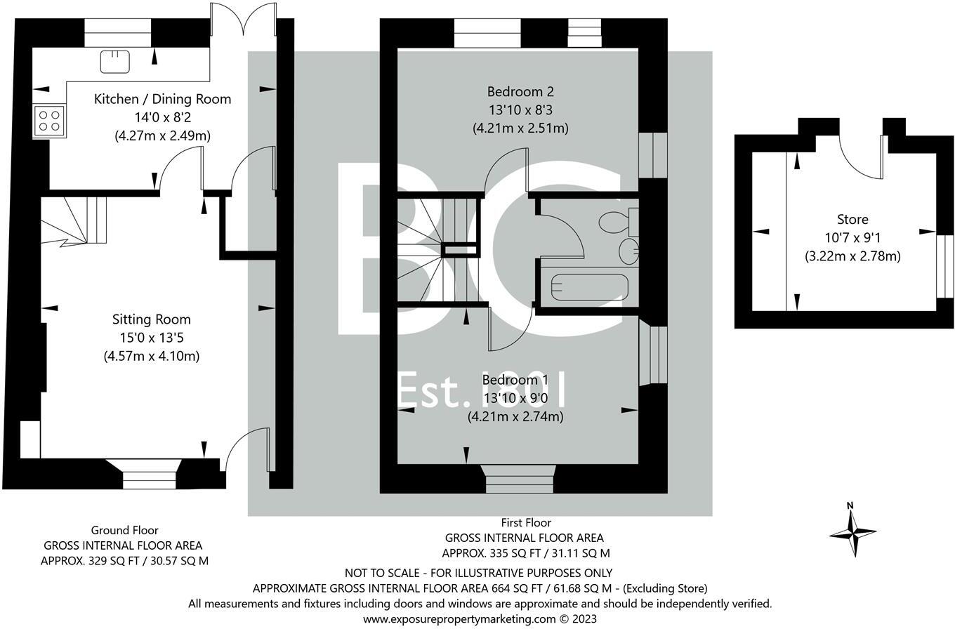 Stone Cottage, Westgate, Thornton Dale. YO18 7SG floorplan