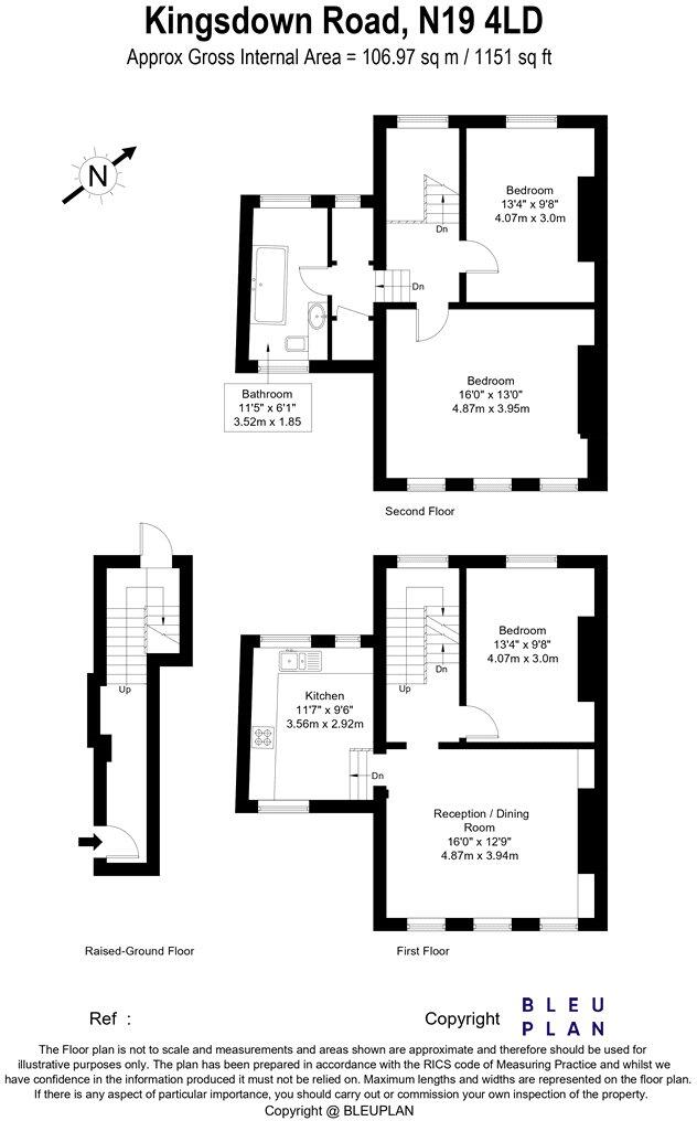 Kingsdown Road, London, N19 floorplan