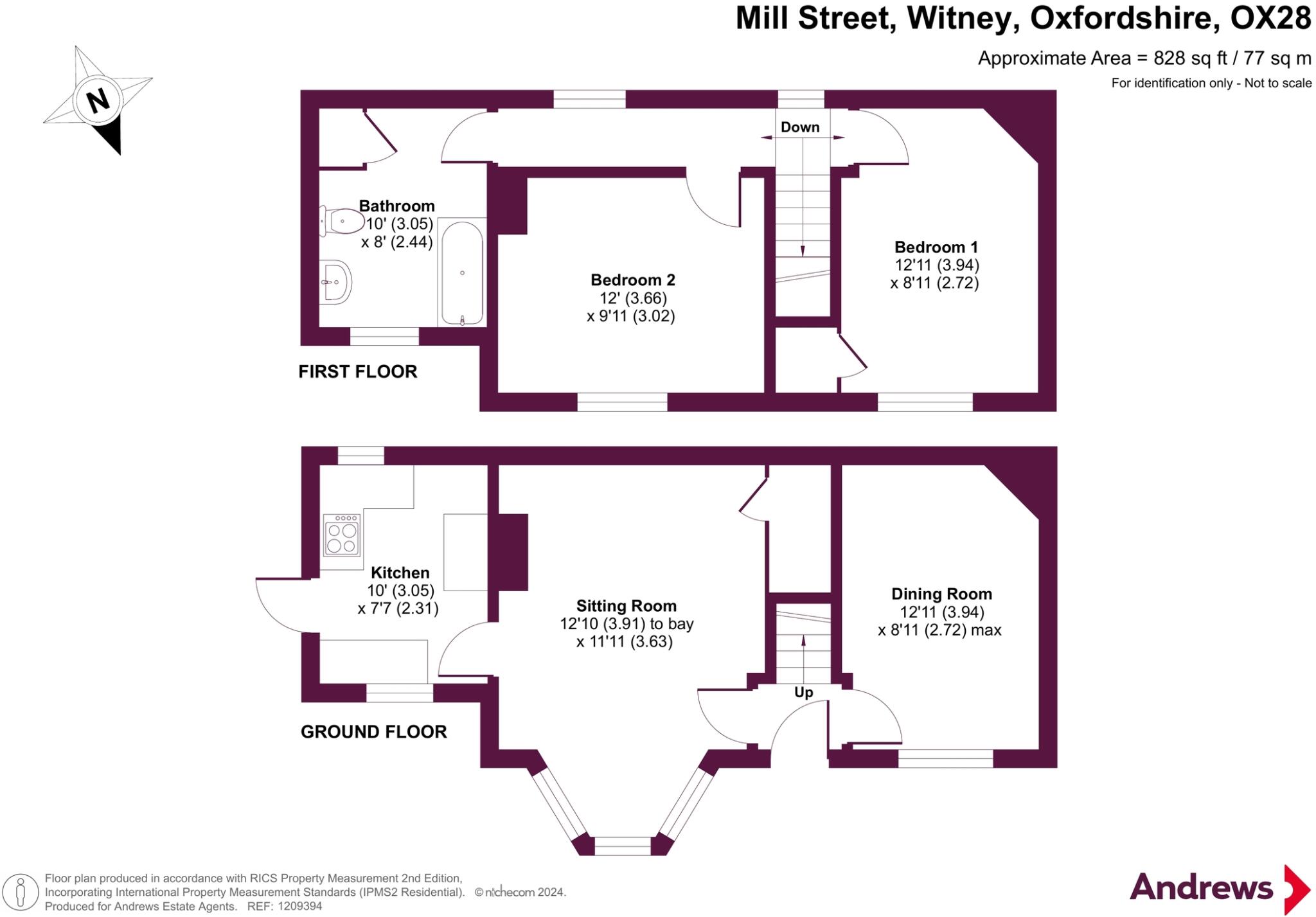 Mill Street, Witney, Oxfordshire, OX28 floorplan