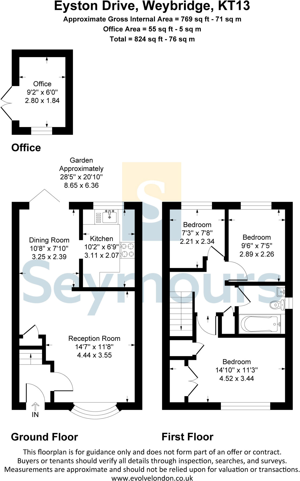Eyston Drive, Weybridge, Surrey, KT13 floorplan
