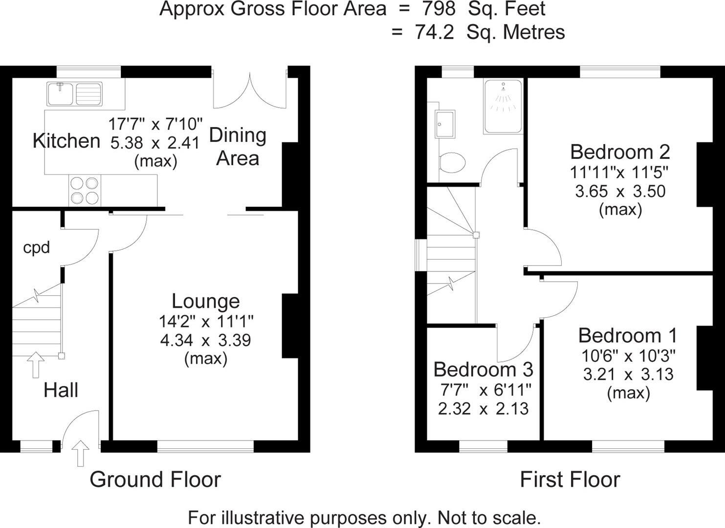 Atalanta Terrace, Pye Nest, Halifax floorplan