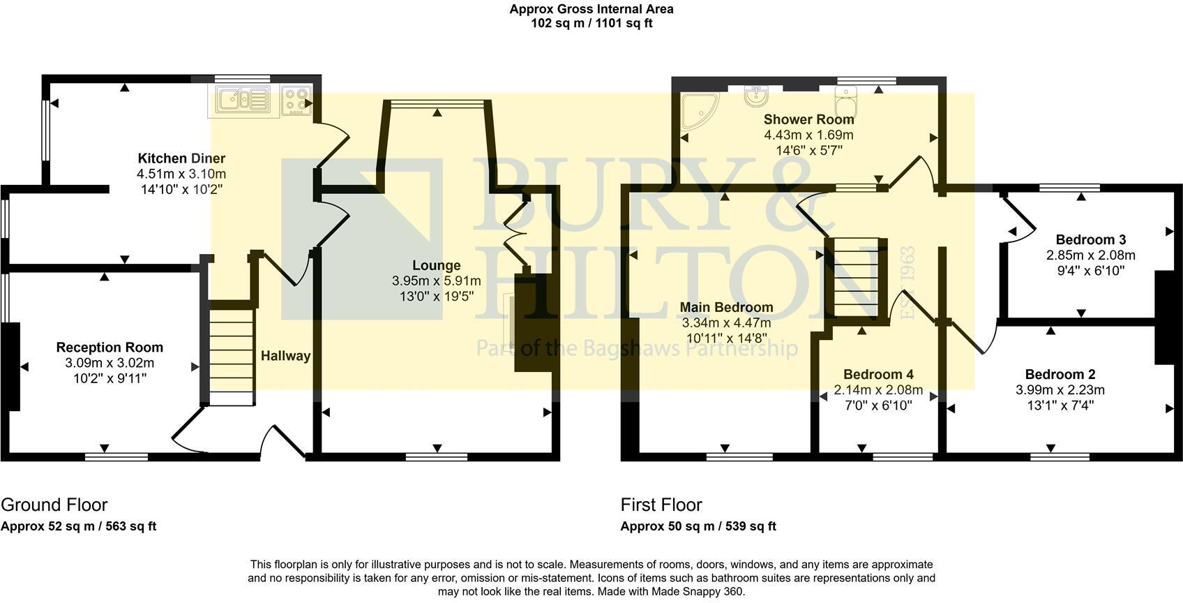 Ashbourne Road, Leek floorplan