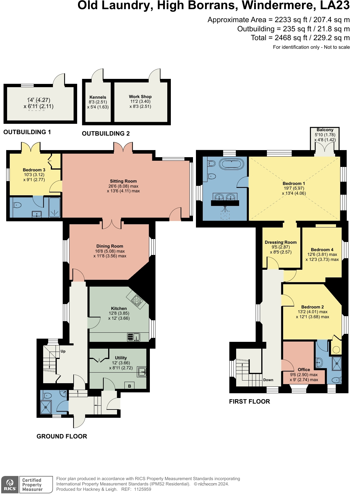 Old Laundry, High Borrans, Windermere, LA23 1JS floorplan