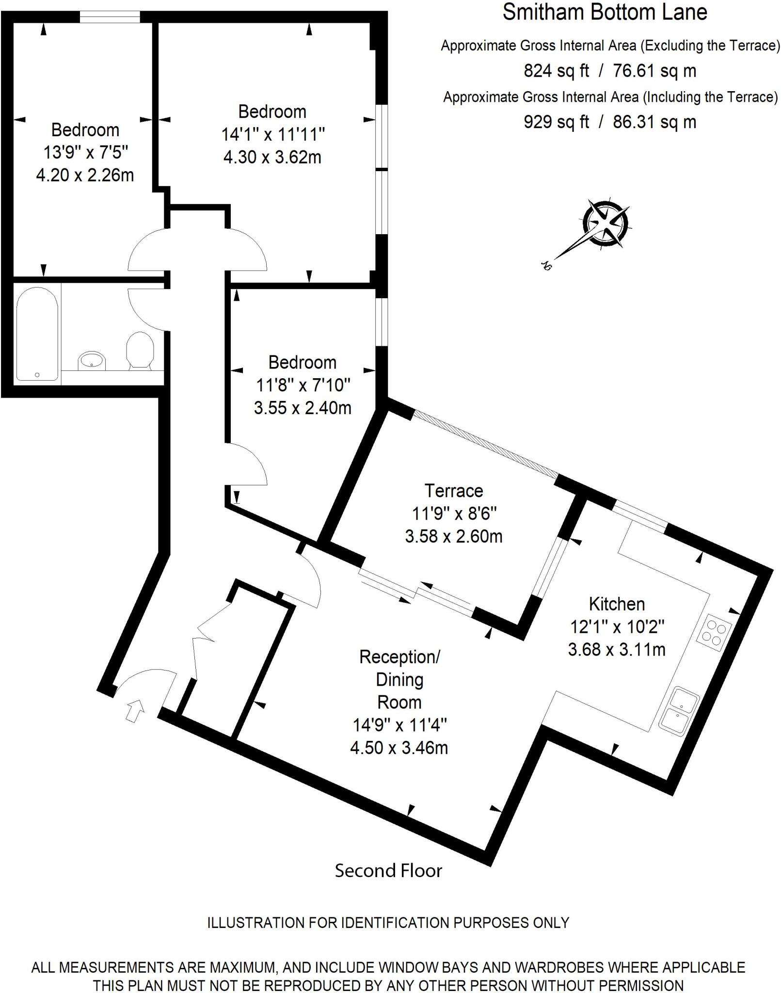 1 Smitham Bottom Lane, Purley floorplan