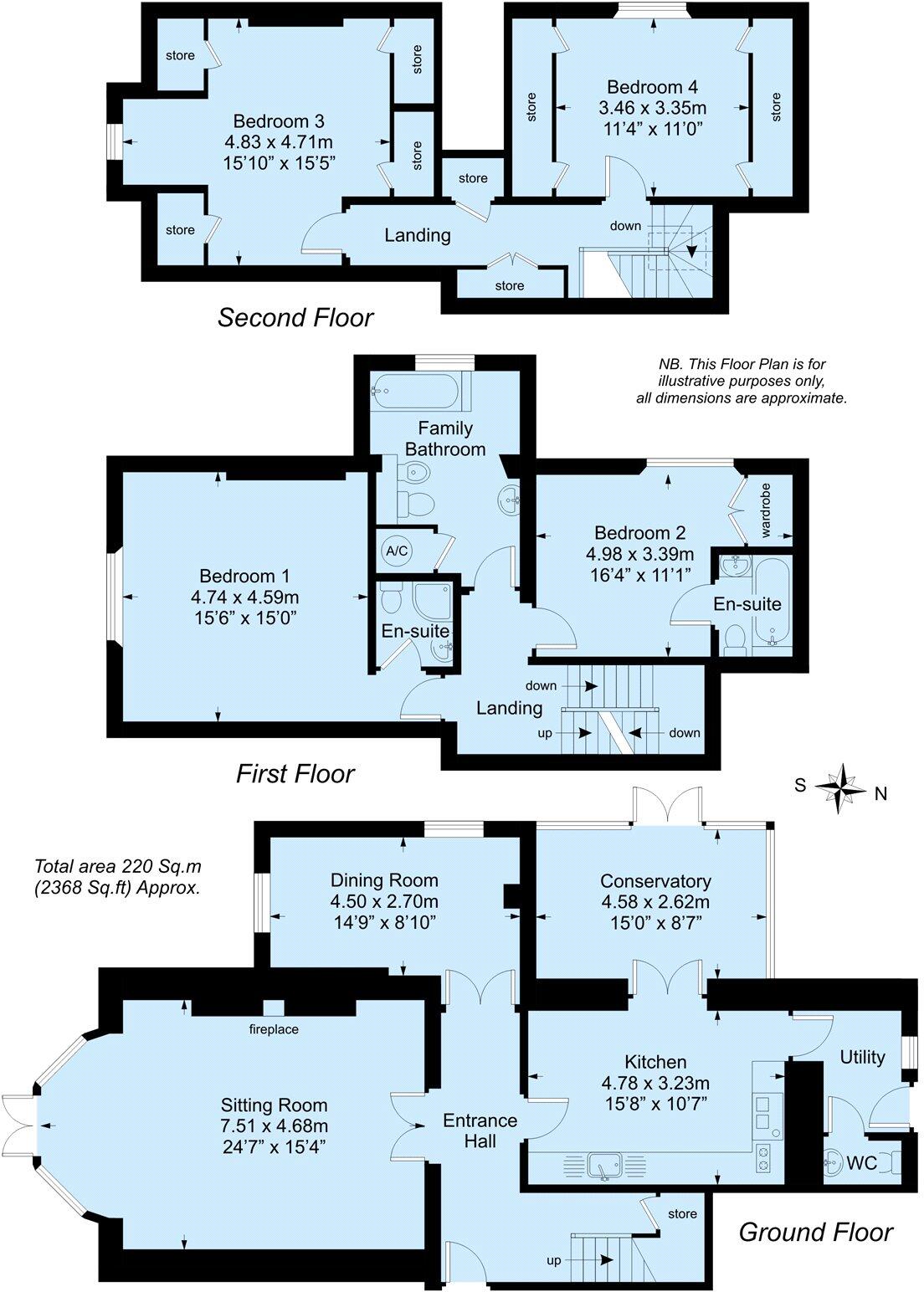 Coleridge House, Chillington floorplan