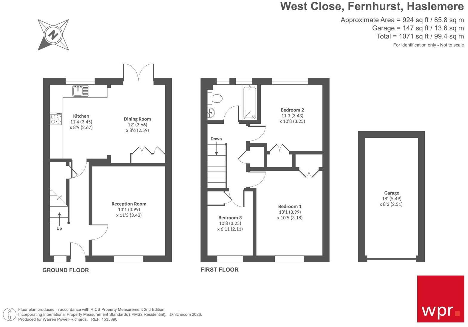 West Close, Fernhurst, Haslemere, Surrey, GU27 floorplan