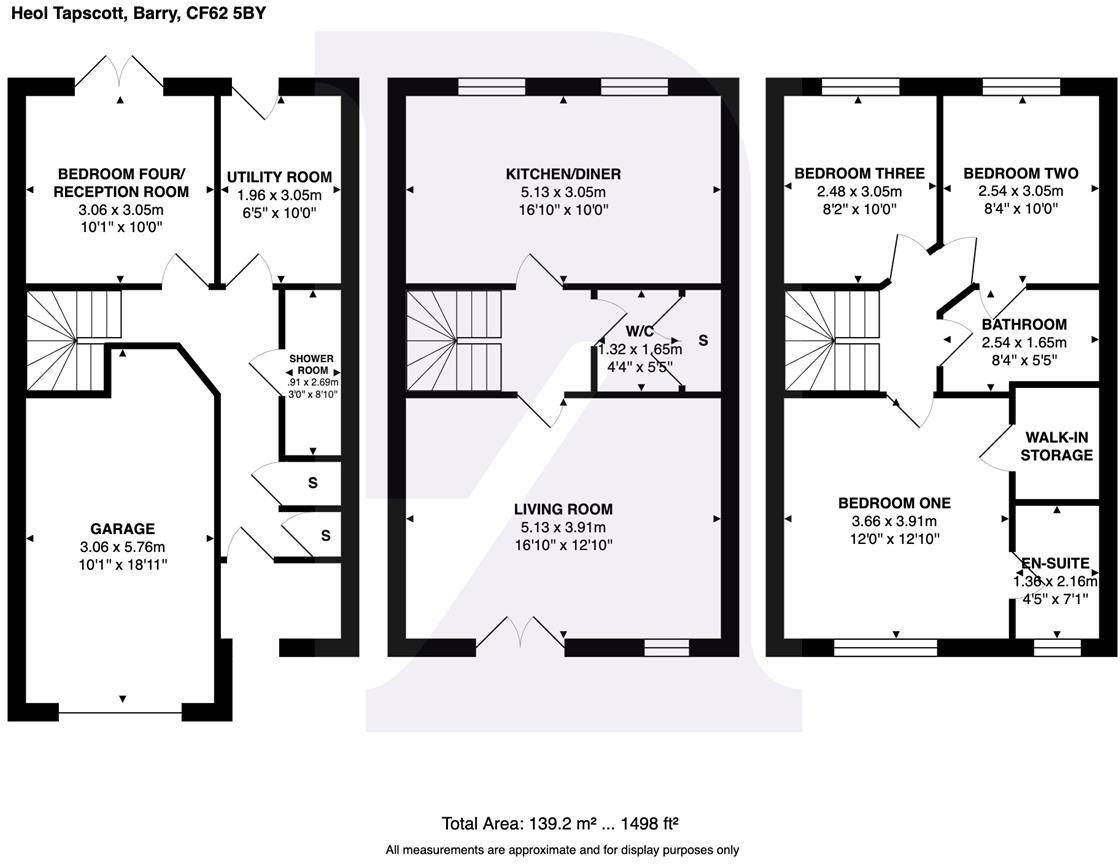 Heol Tapscott, Barry floorplan