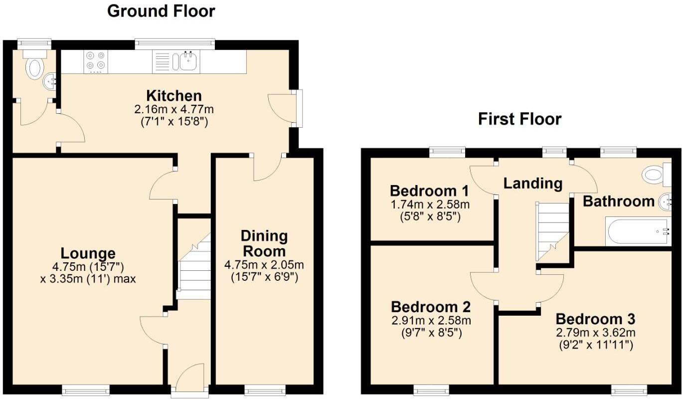 Ffestiniog, Blaenau Ffestiniog floorplan