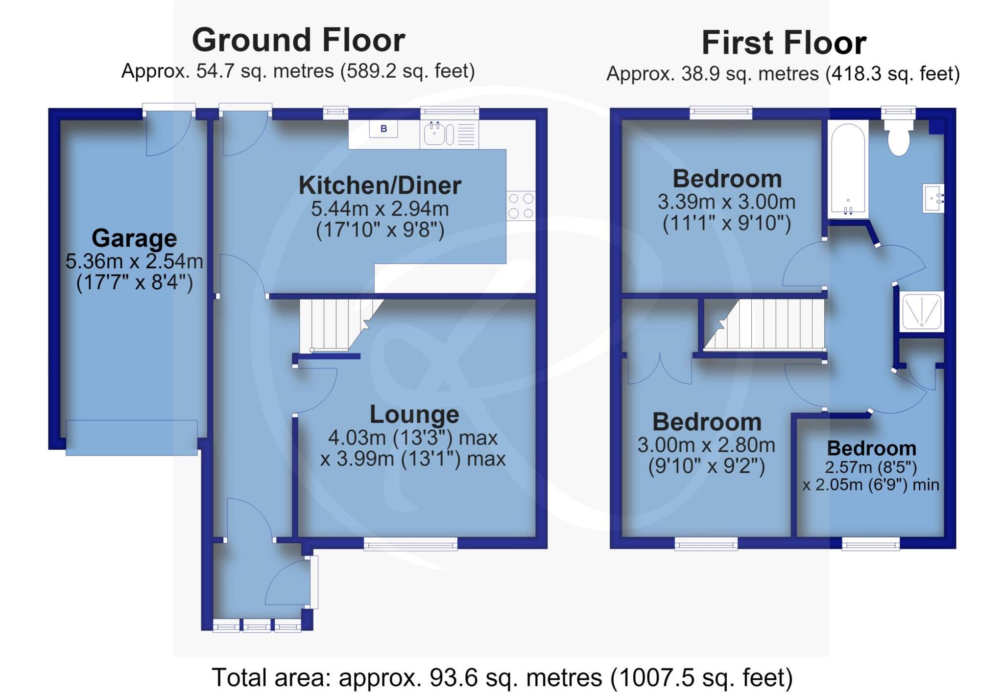Oaklands, Bideford floorplan