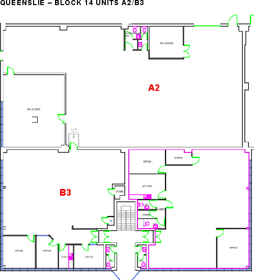 Queenslie - Block 14 Units A2-B3 existing layout plan.pdf