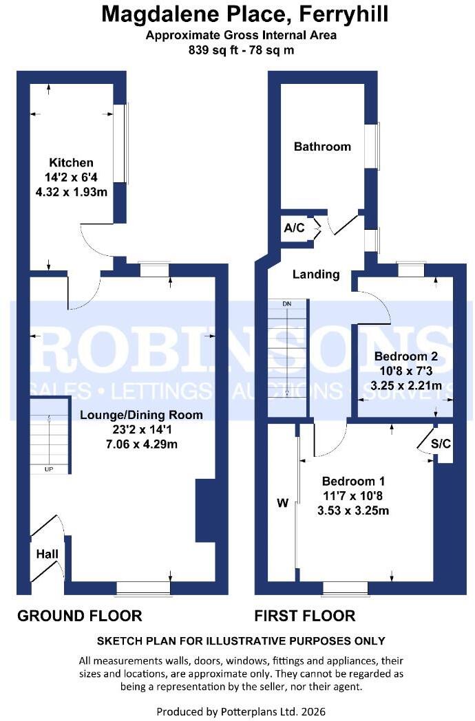 Magdalene Place, Ferryhill, floorplan