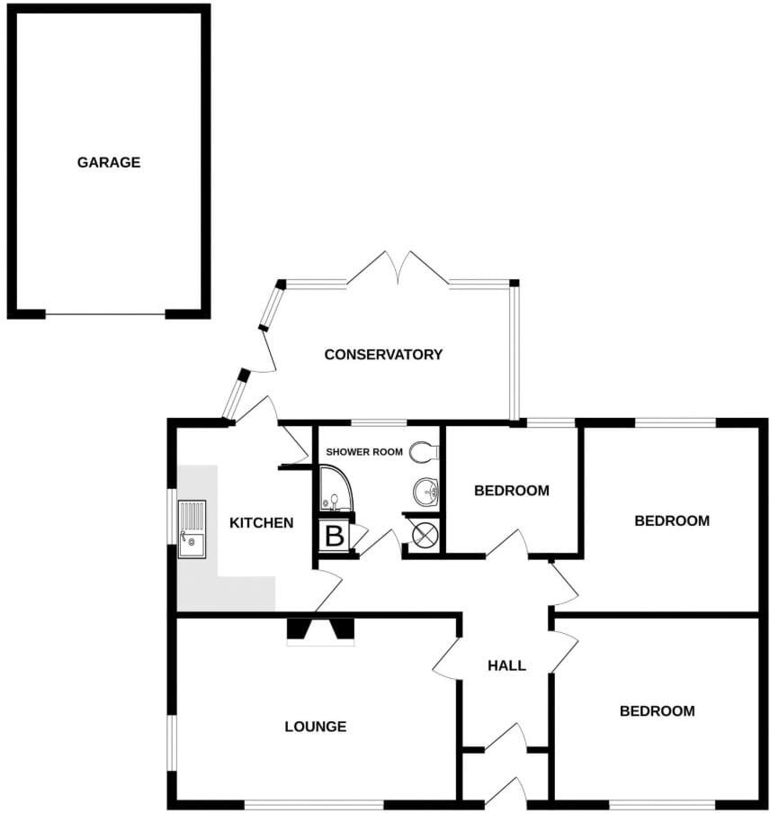 Trevanion Road, Trewoon, St Austell, PL25 floorplan