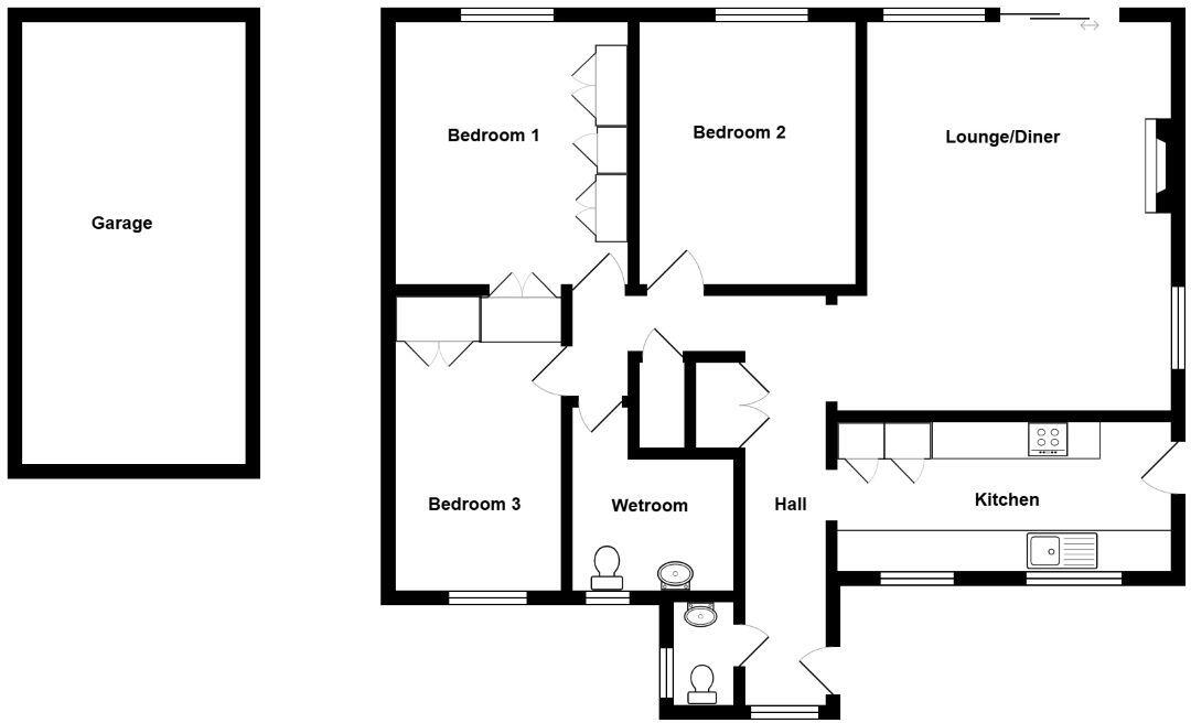 Uppark Way, Felpham, West Sussex, PO22 6QQ floorplan
