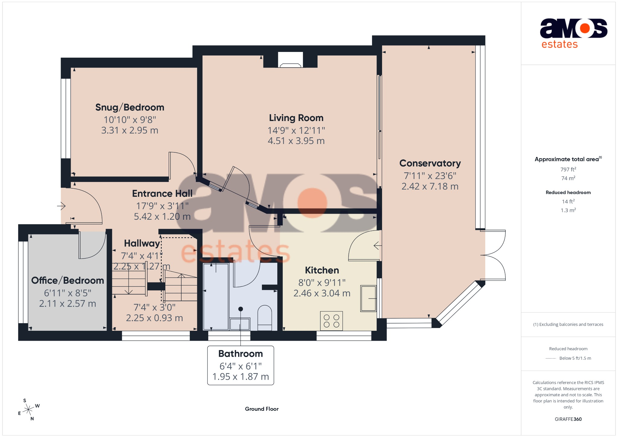 Mansted Gardens, Rochford, Essex, SS4 3DE floorplan