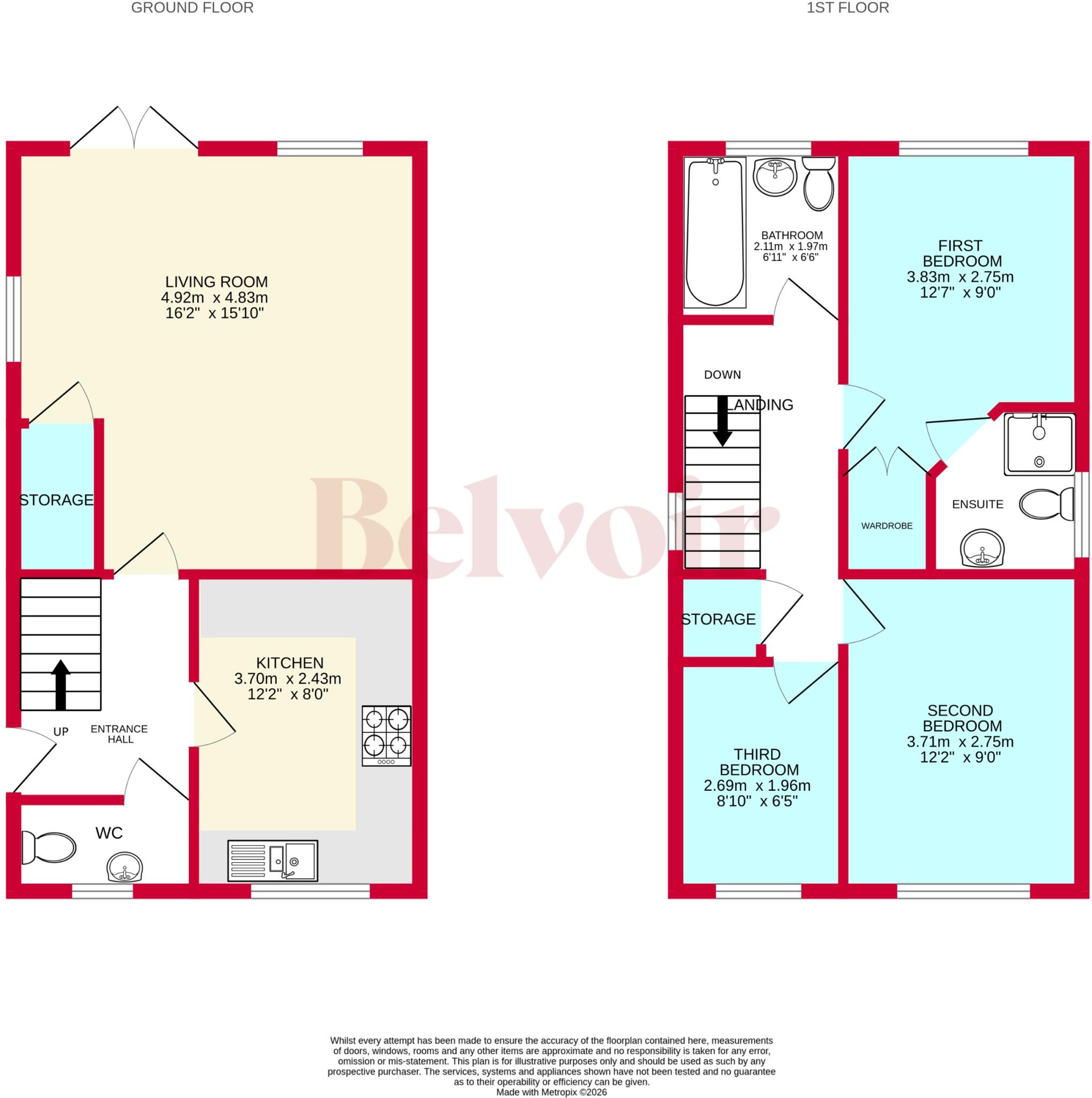 Locketts Court, High Town, Cannock, WS11 floorplan