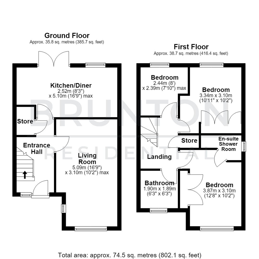 Croome Gardens, Pegswood, Morpeth, NE61 floorplan
