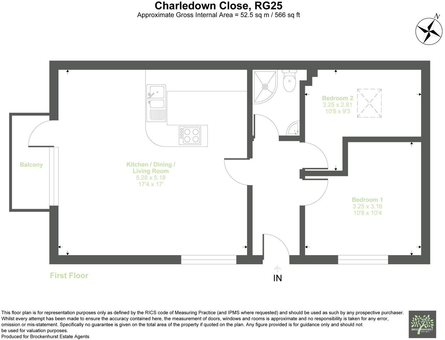Charledown Close, Overton, Basingstoke, RG25 3LW floorplan