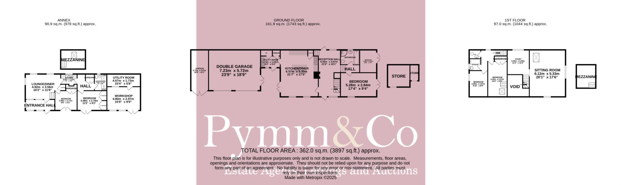 A captivating brick and flint barn conversion with independent annex and a true North Norfolk coastal lifestyle. floorplan