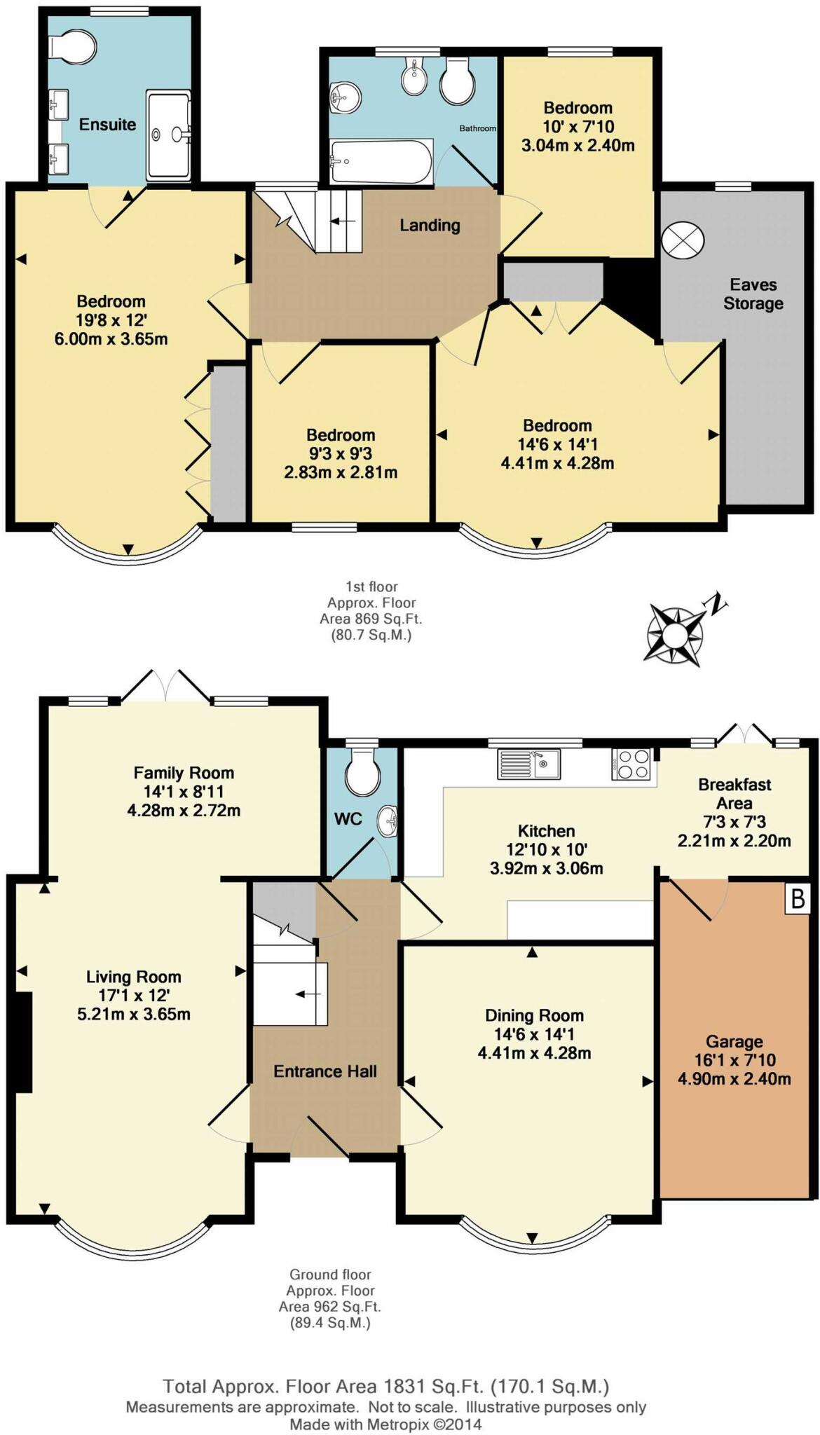 Manor Road South, Esher, KT10 floorplan