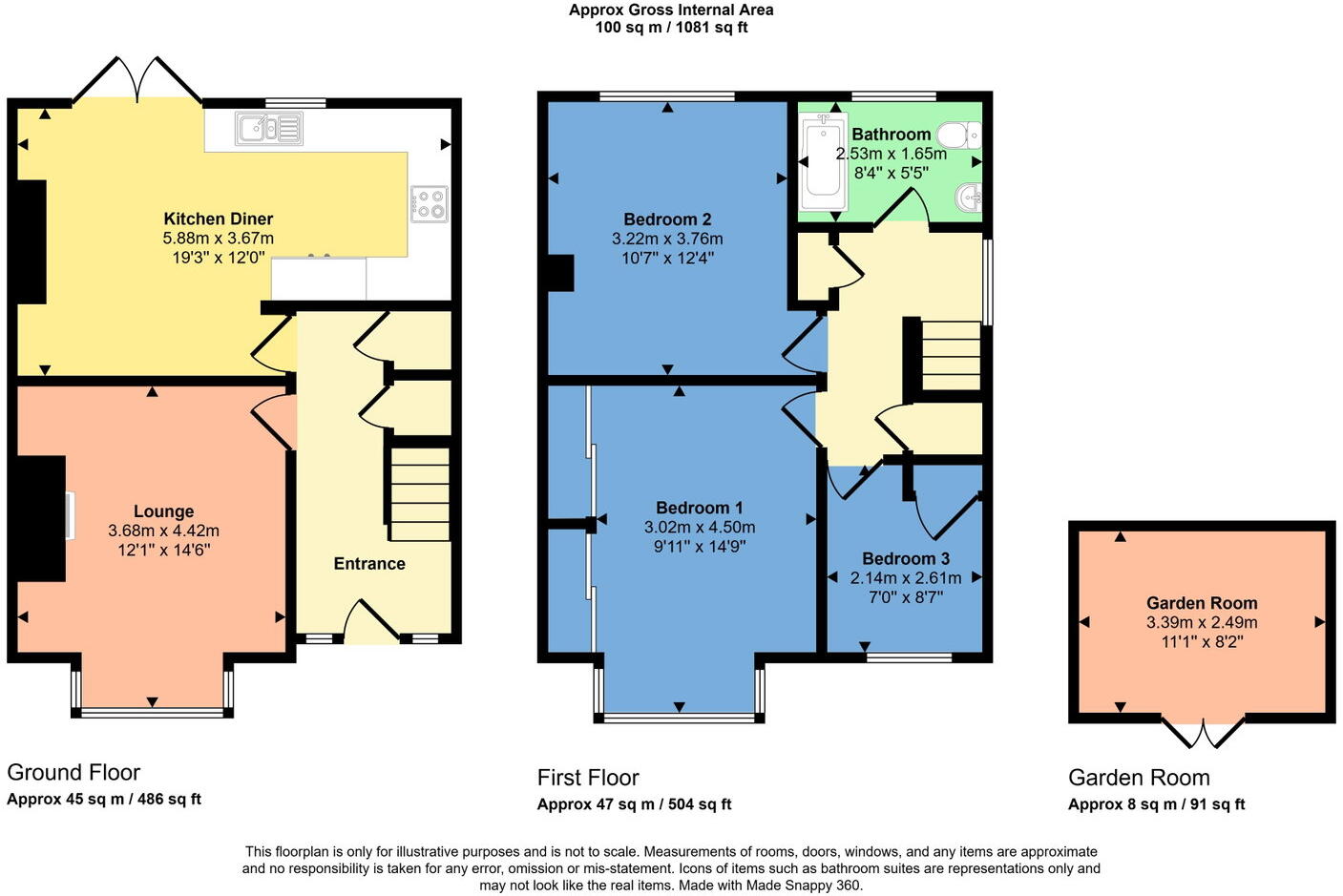 Ashfield Road, Workington, CA14 3HT floorplan