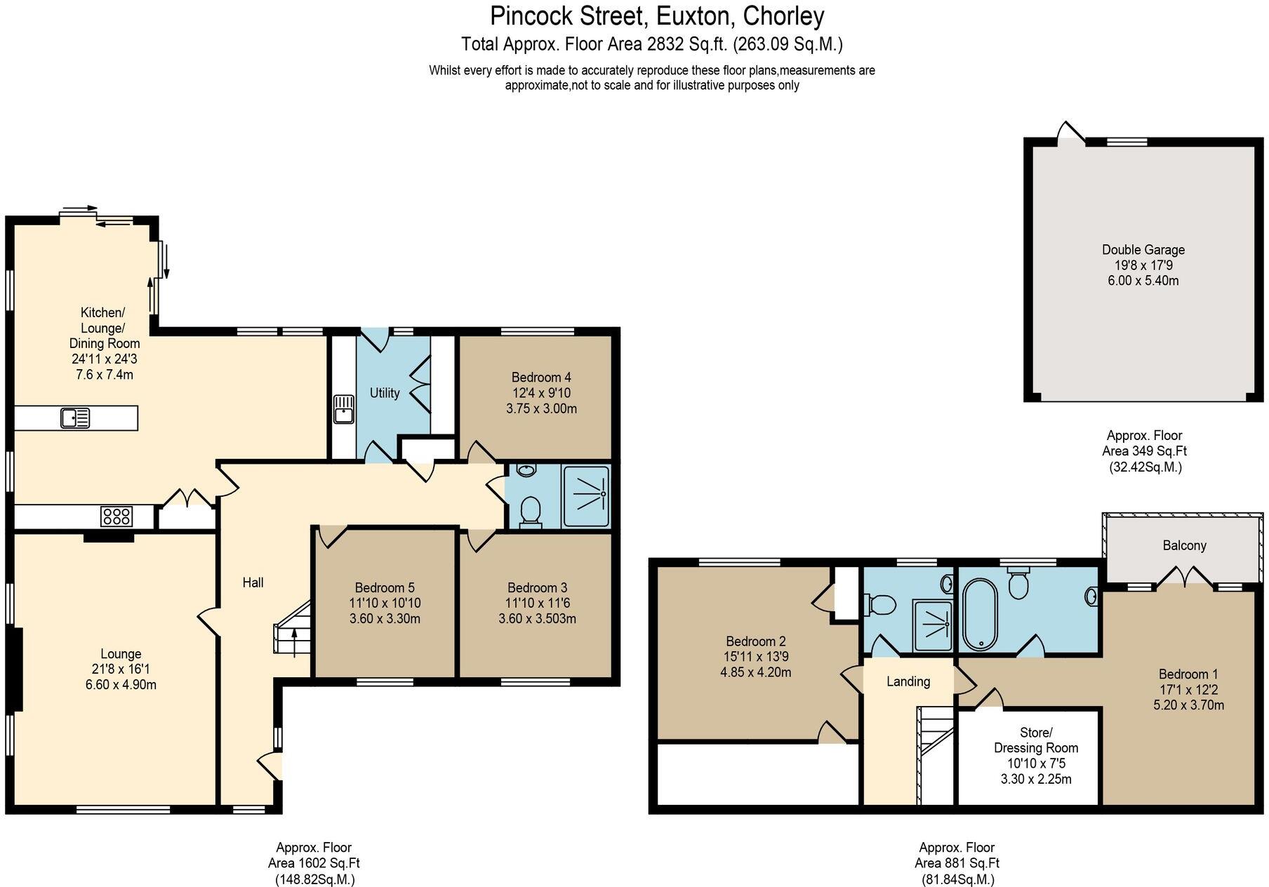 Pincock Street, Euxton, PR7 floorplan