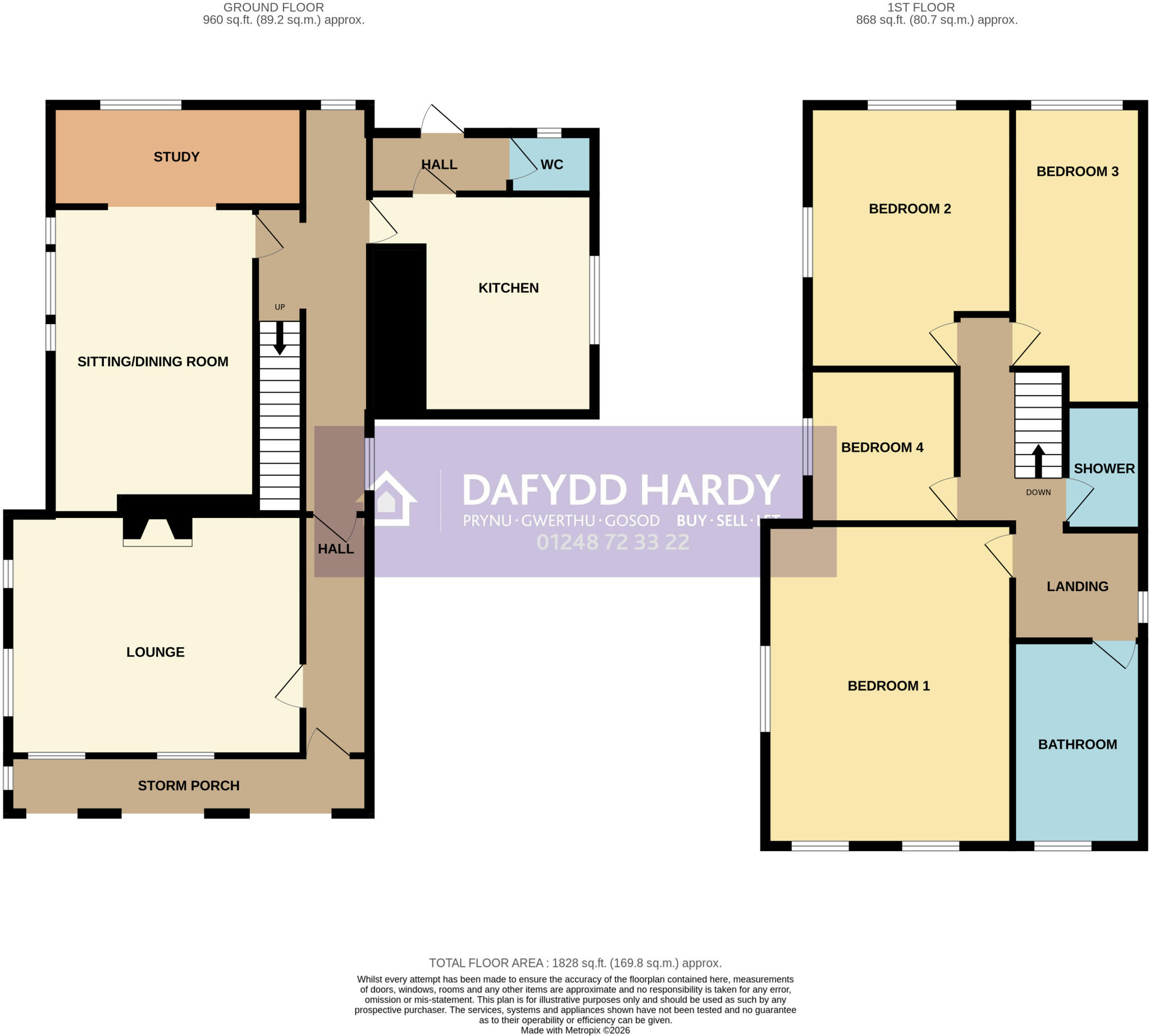 Clynnog Road, Caernarfon, Gwynedd, LL54 floorplan