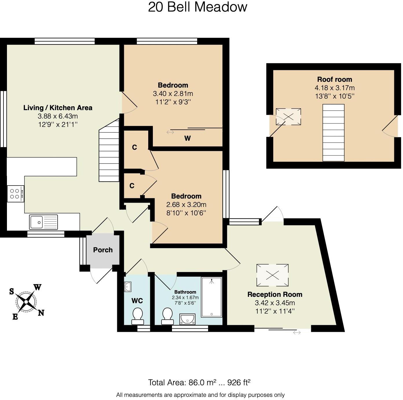 Bell Meadow, Godstone floorplan