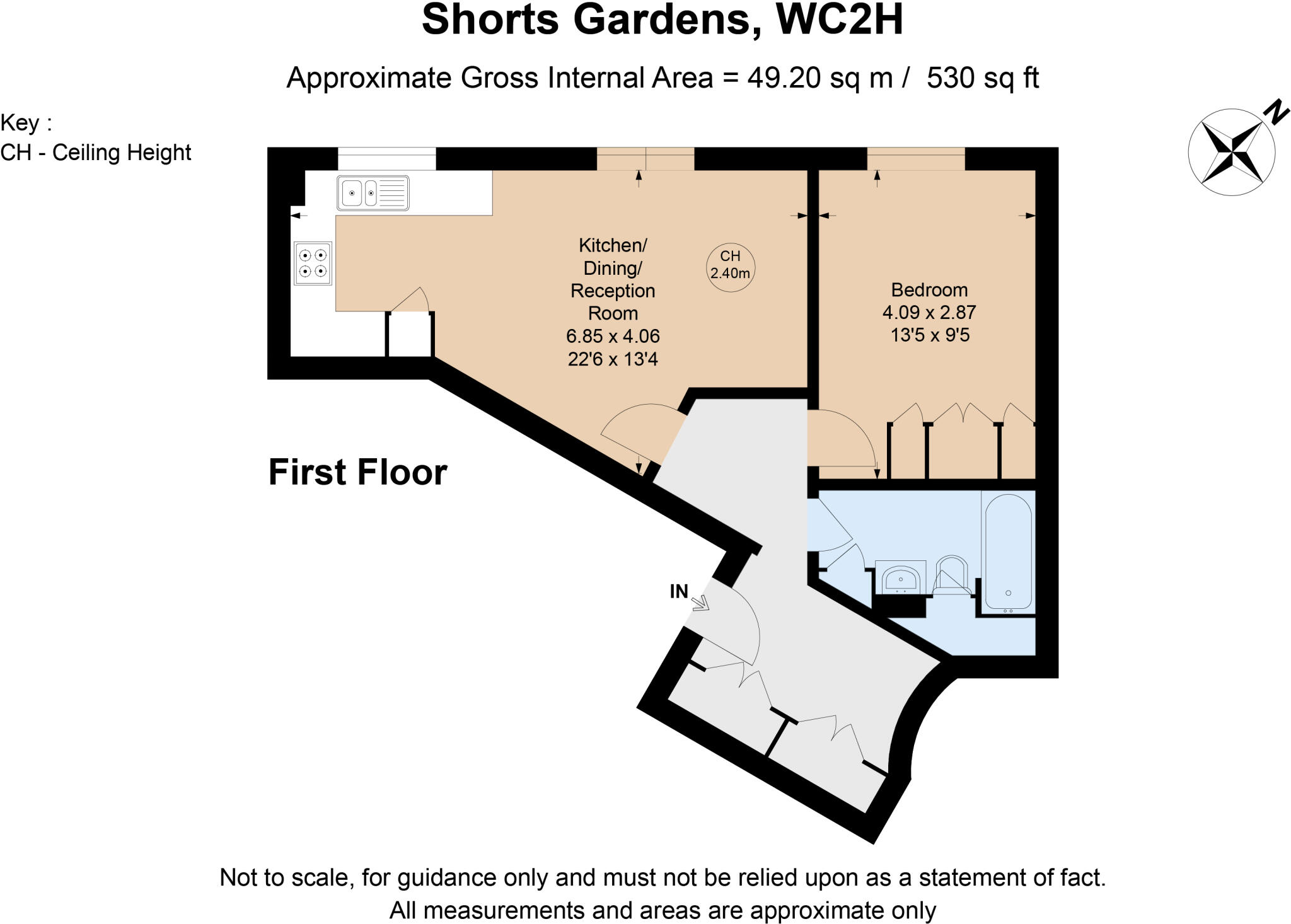 12, Shorts Gardens, London, WC2H floorplan
