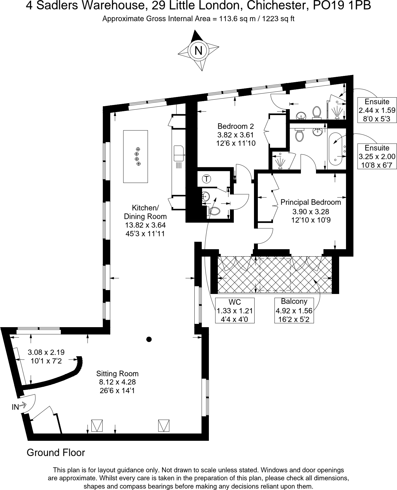 Little London, Chichester, West Sussex, PO19 floorplan